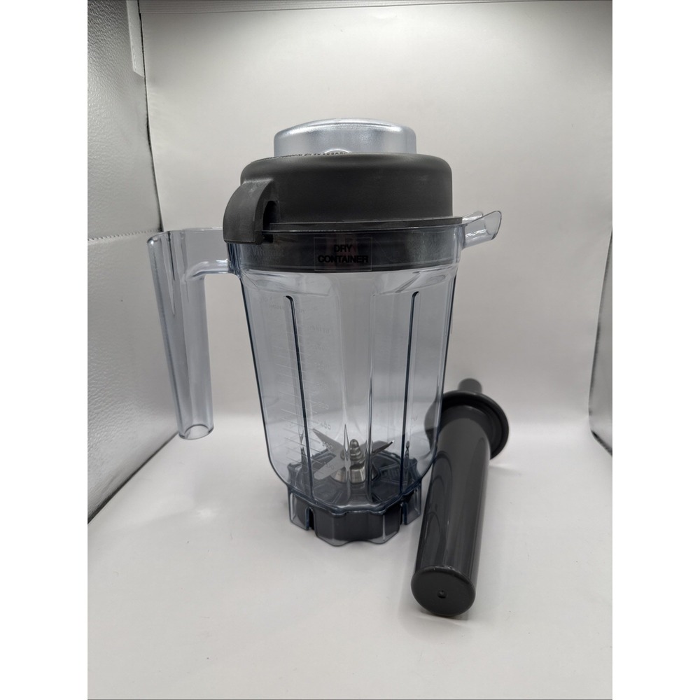 Vitamix Dry Grains Container 32oz 4 Cup Pitcher w/ Lid & Tamper Clear Set